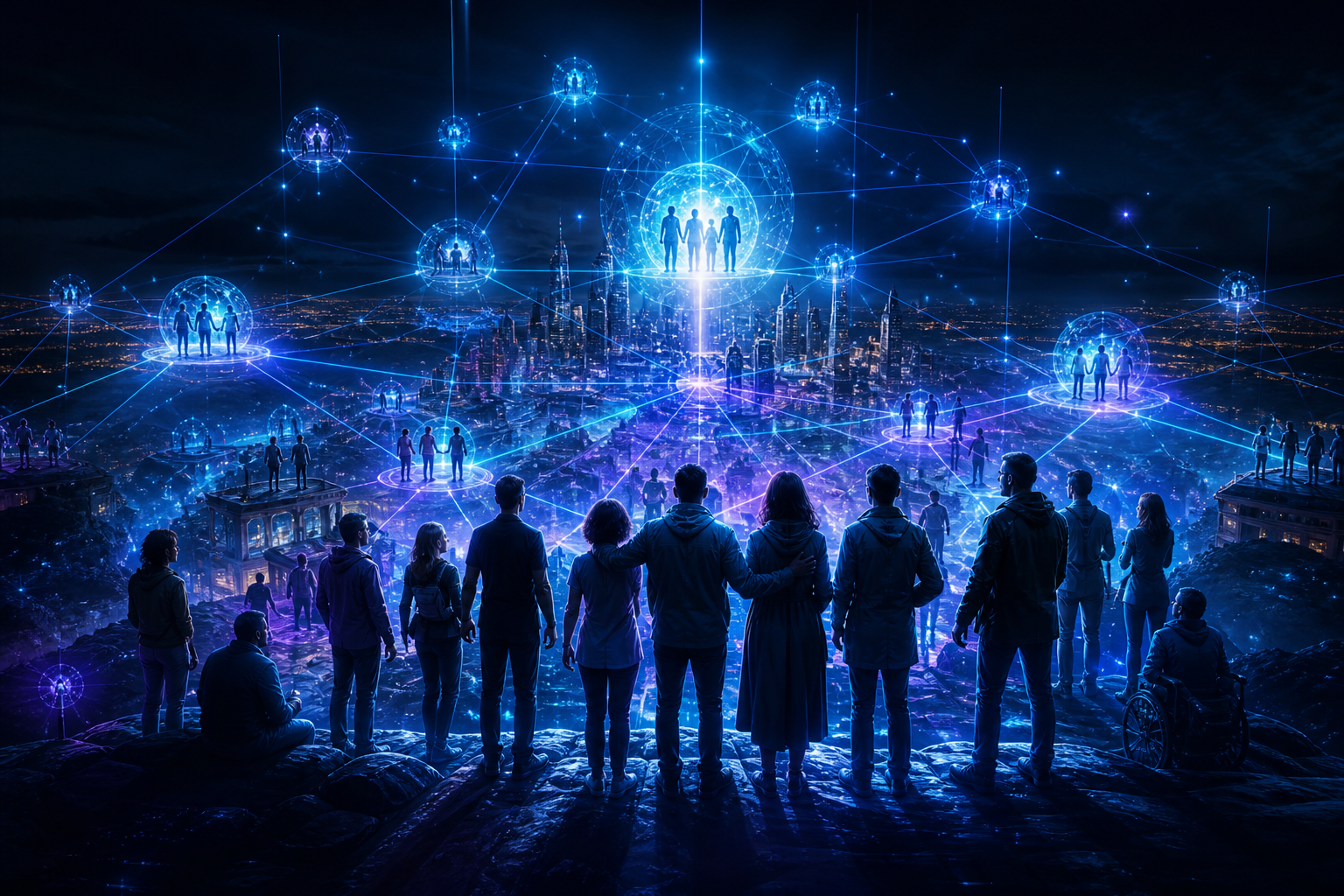 How Trust Networks Hold Communities Together