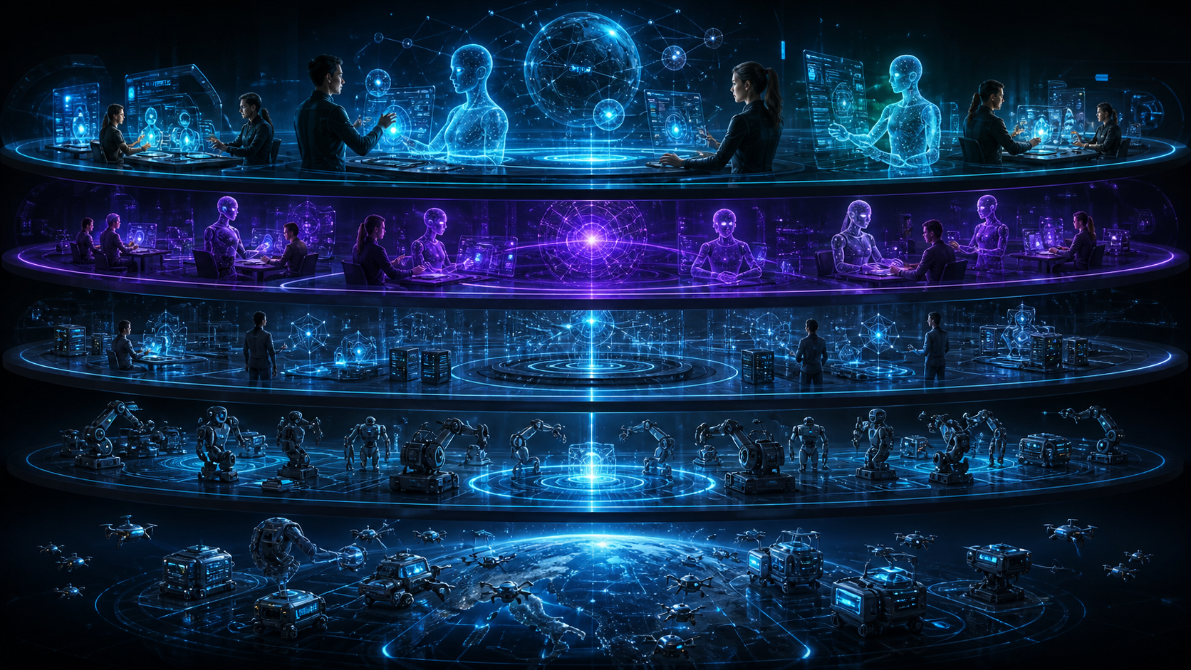 The Human-Agentic Workforce: A Five-Layer Framework for the Post-Automation Transition